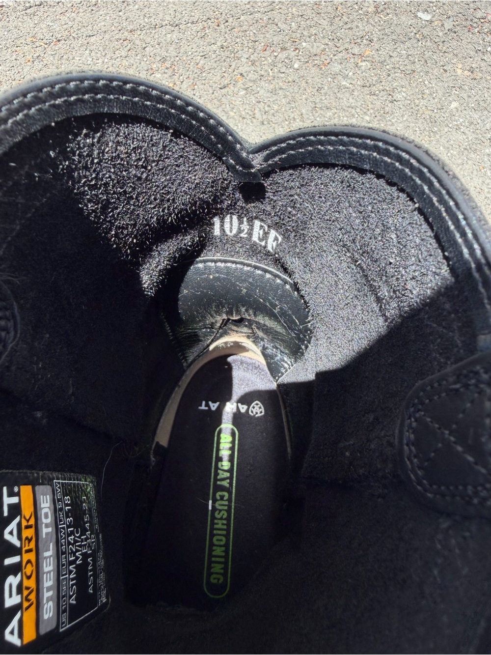 Ariat Black Work Roper Boot - Picture 2 of 5
